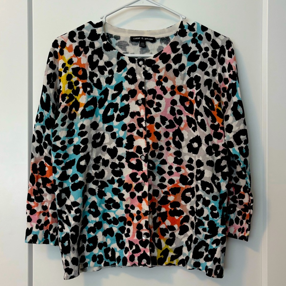 Colorful Leopard Print Women's Top